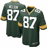 Nike Men & Women & Youth Packers #87 Jordy Nelson Green Team Color Game Jersey,baseball caps,new era cap wholesale,wholesale hats